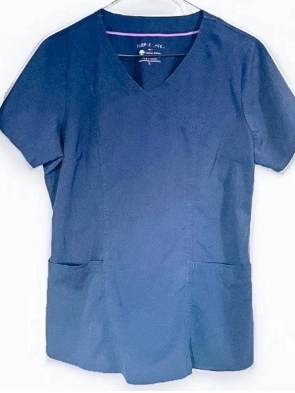 Healing Hands Purple Label Jasmine 2278 Scrub Top Womens Large Navy Blue